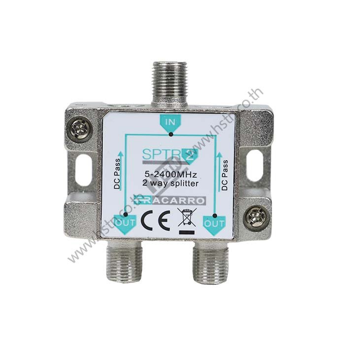 SPTR2 Fracarro Splitters 2 Way for TV and Satellite 52400MHz Standard